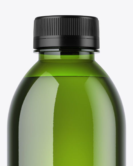 Green Plastic Bottle Mockup PSD #2