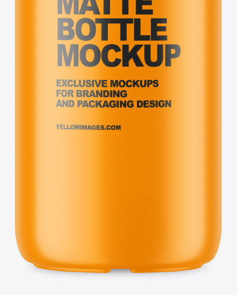 Matte Plastic Bottle w  Spout Cap Mockup PSD #6