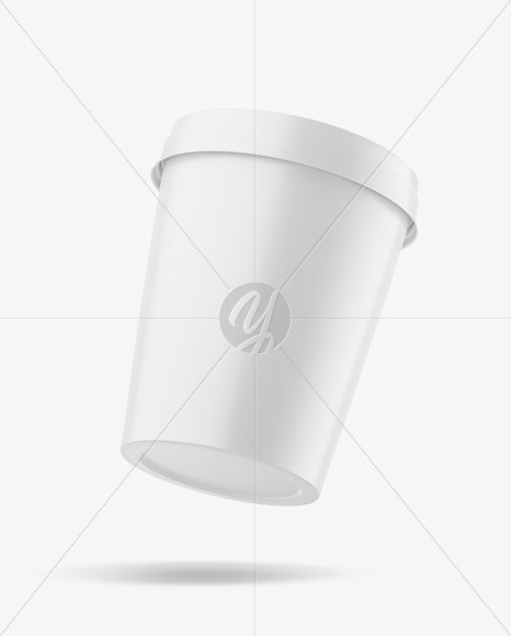 Matte Ice Cream Cup Mockup Matte Ice Cream Cup Mockup