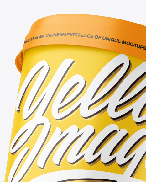 Matte Ice Cream Cup Mockup PSD #2