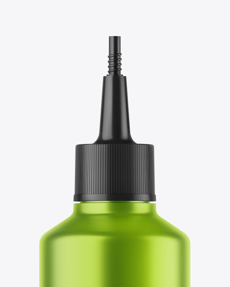 Metallic Bottle w  Spout Cap Mockup PSD #1
