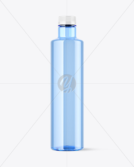 Blue Plastic Water Bottle Mockup Blue Plastic Water Bottle Mockup