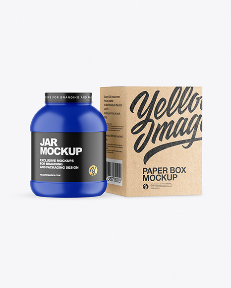 Plastic Jar with Box