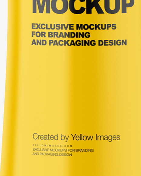 Download Plastic Cosmetic Bottle Mockup In Bottle Mockups On Yellow Images Object Mockups