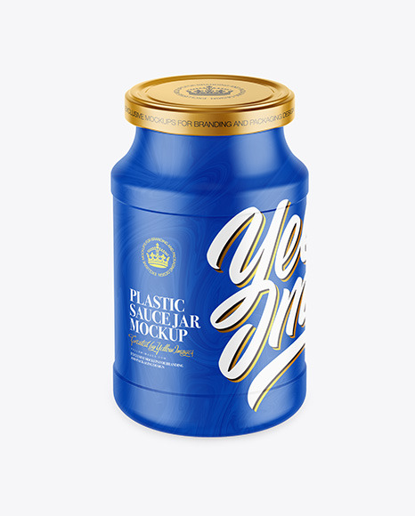 Plastic Sauce Jar Mockup PSD #2