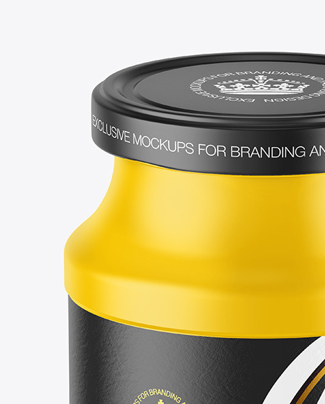 Plastic Sauce Jar Mockup PSD #1