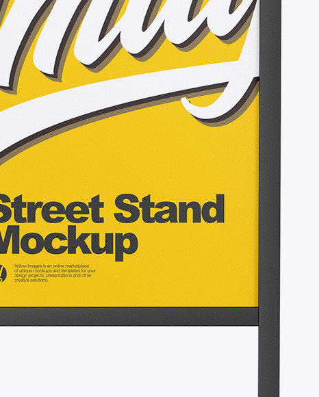 Street Stand Mockup PSD #1
