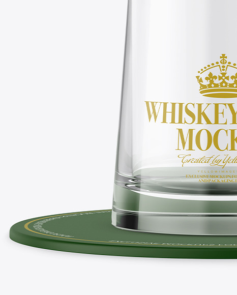 Whisky Glass Mockup PSD #3