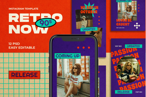 Retronow Instagram Template