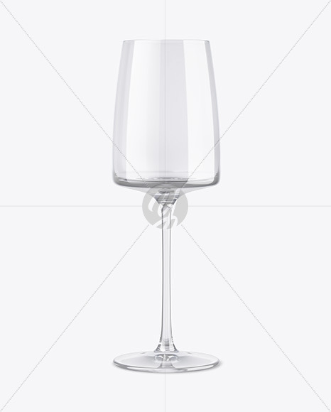 Clear Wine Glass Mockup PSD #1