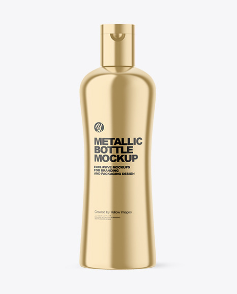 Metallic Cosmetic Bottle Mockup