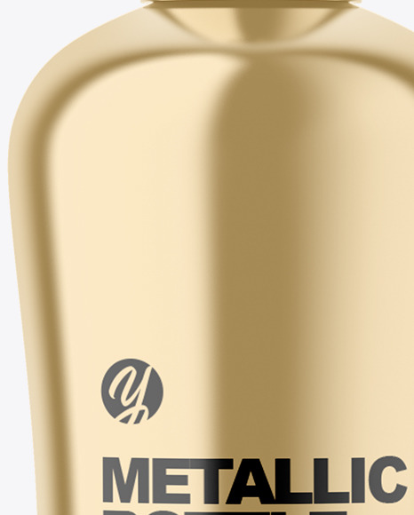 Metallic Cosmetic Bottle Mockup PSD #2