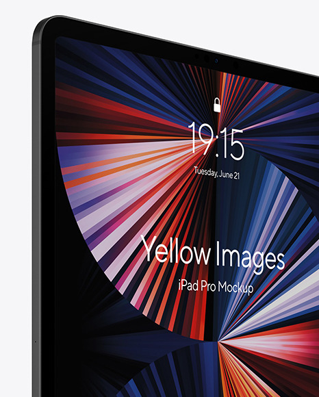 iPad Pro Space Gray Mockup PSD #2