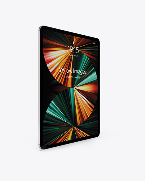 iPad Pro Silver Mockup