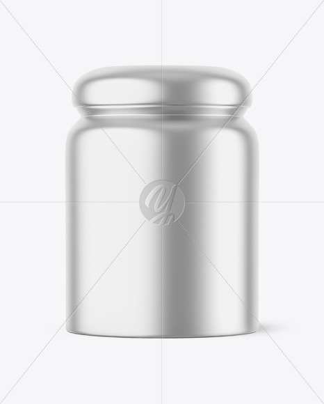 Matte Metalliс Storage Jar Mockup Matte Metalliс Storage Jar Mockup