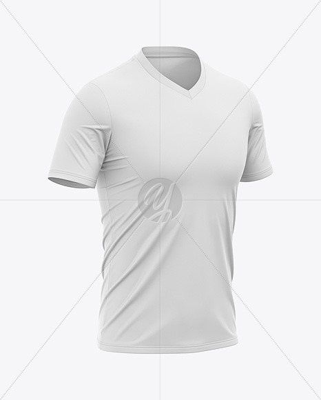 Download V Neck Soccer Jersey Mockup In Apparel Mockups On Yellow Images Object Mockups