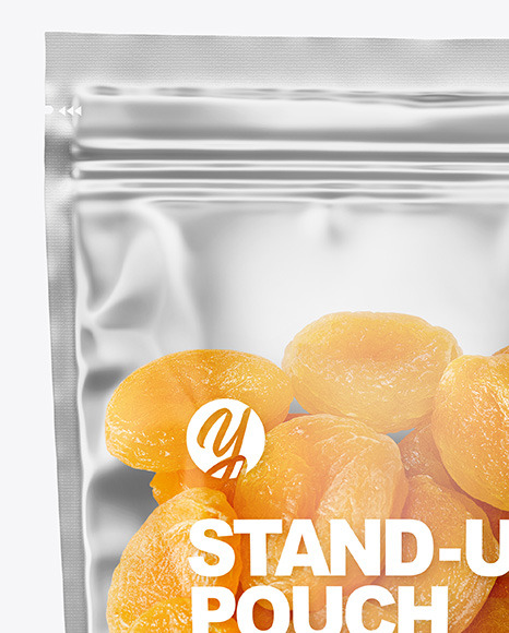 Clear Plastic Pouch w  Dried Apricots Mockup PSD #6