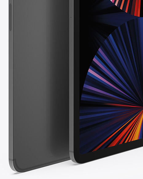 iPad Pro Space Gray Mockup PSD #1