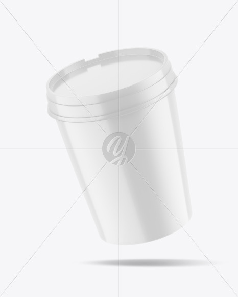 Glossy Ice Cream Cup Mockup Glossy Ice Cream Cup Mockup