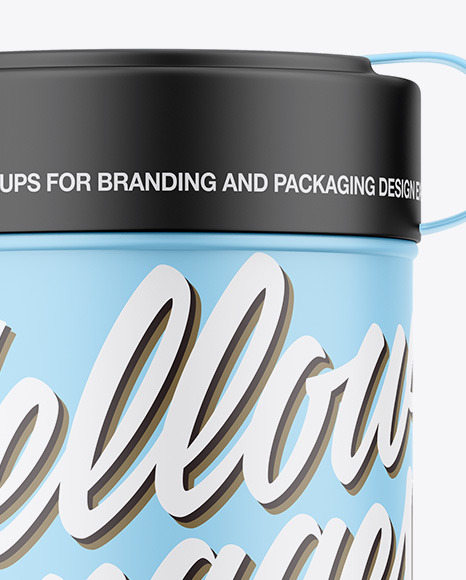 Matte Wipes Jar Mockup PSD #2