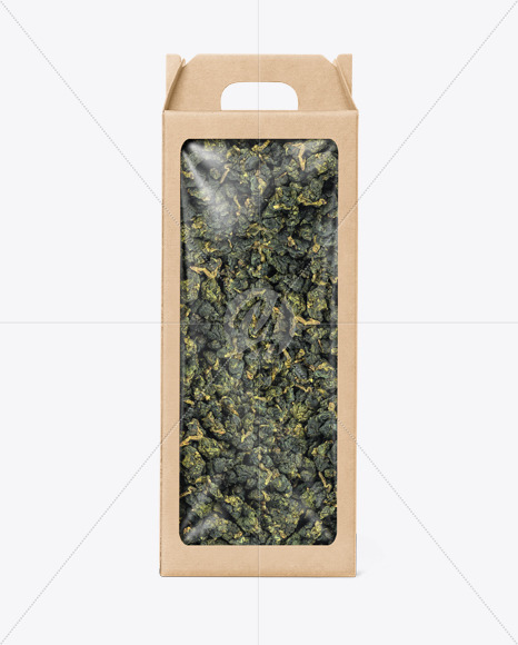Kraft Box with Chinese Tea Mockup PSD #3