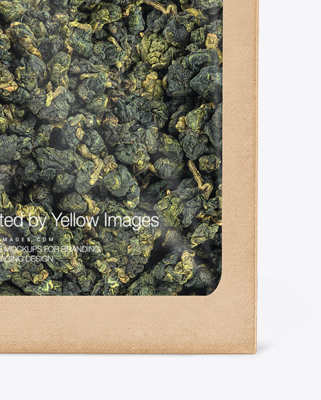 Kraft Box with Chinese Tea Mockup PSD #1