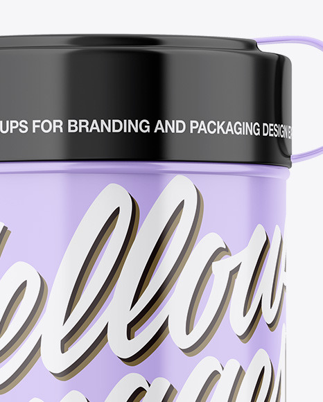 Glossy Wipes Jar Mockup PSD #2