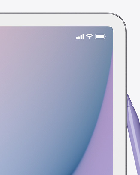 Clay Apple iPad Pro w  Pen Mockup PSD #5