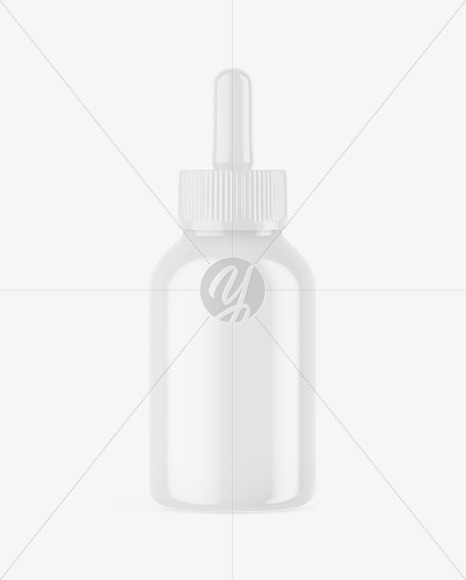Glossy Plastic Dropper Bottle Mockup Glossy Plastic Dropper Bottle Mockup