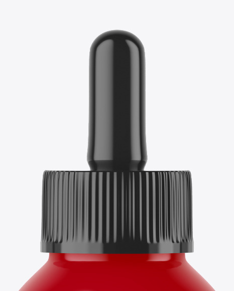 Glossy Plastic Dropper Bottle Mockup PSD #2
