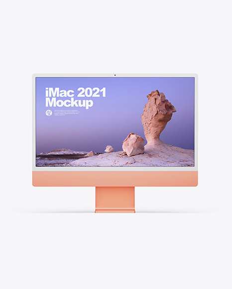 All colors iMac 2021 Mockup PSD #7