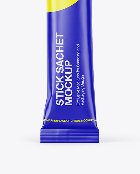 Matte Stick Sachet Mockup PSD #6
