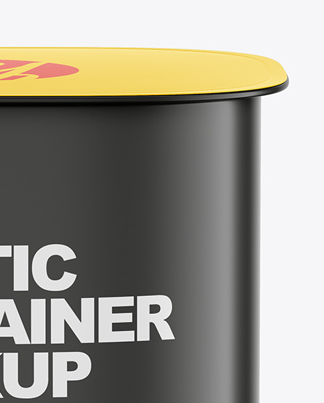 Matte Plastic Container Mockup PSD #7