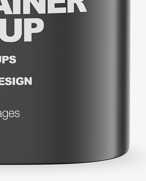 Matte Plastic Container Mockup PSD #5