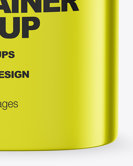 Metallic Container Mockup PSD #5