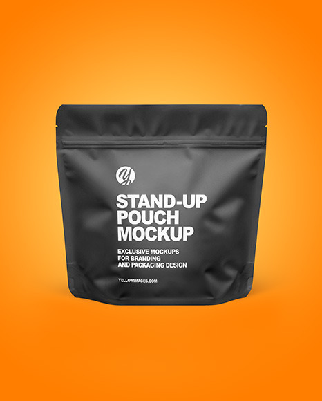 Matte Stand up Pouch Mockup PSD #3