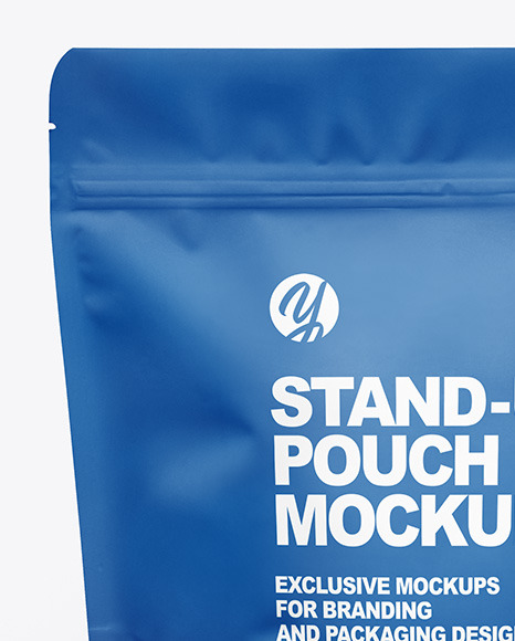 Matte Stand up Pouch Mockup PSD #4