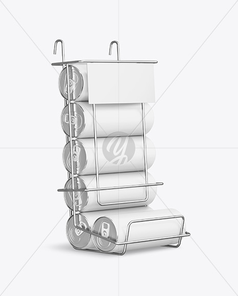 Display Stand w  Matte Cans Mockup PSD #3