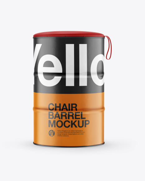 Matte Barrel Chair Mockup
