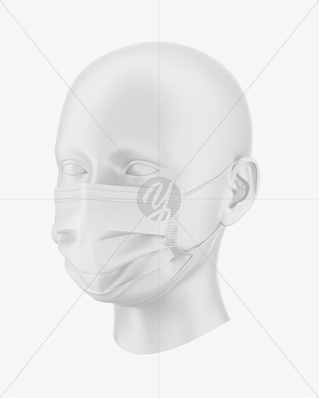 Download Face Mask Mockup In Apparel Mockups On Yellow Images Object Mockups