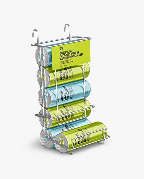 Display Stand with Cans