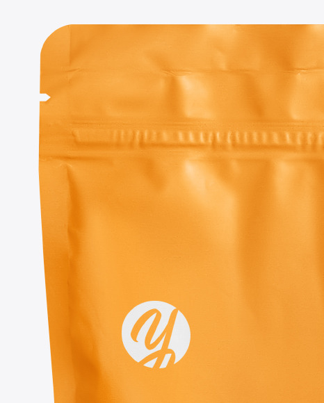 Matte Stand Up Pouch W  Zipper Mockup PSD #2