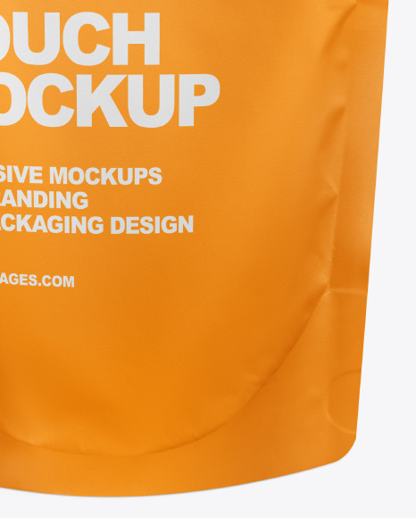 Matte Stand Up Pouch W  Zipper Mockup PSD #1