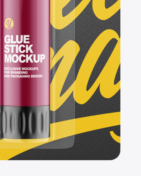 Matte Glue Stick Blister Pack Mockup PSD #6