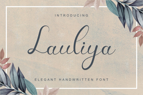 Lauliya Calligraphy Font