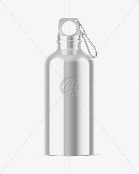 Download Brushed Metal Sport Bottle Mockup In Bottle Mockups On Yellow Images Object Mockups