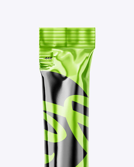Metallic Stick Sachet Mockup PSD #1