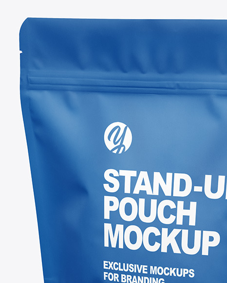 Matte Stand up Pouch Mockup PSD #1