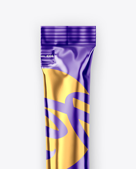 Matte Metallic Stick Sachet Mockup PSD #7