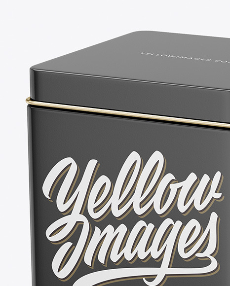 Glossy Tin Box Mockup PSD #2